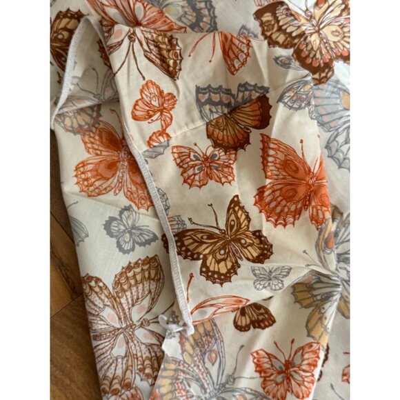 Vintage Caress Butterfly Print Burlington Percale Twin Sheet Set - Picture 6 of 12